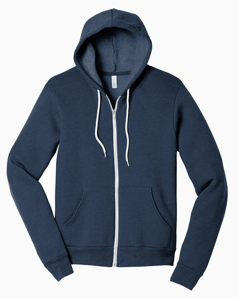 Meridian Early Learning Center Fall 2023 Sponge Fleece Full-Zip Hoodie - heather navy